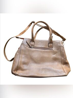 Rimen & Co Taupe Satchel Crossbody Bag Top Handle Y2K Office Purse